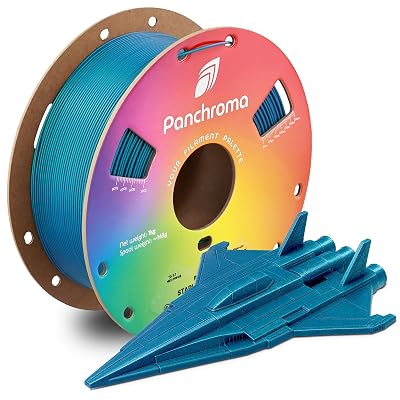 Polymaker Panchroma Blue Color Changing PLA, 1.75mm, 1KG, Glitter Starlight Neptune 3D Printer Filament, Hides Layer Lines, Easy to Print, Tangle Free, AMS Compatible, Works with Most FDM Printers