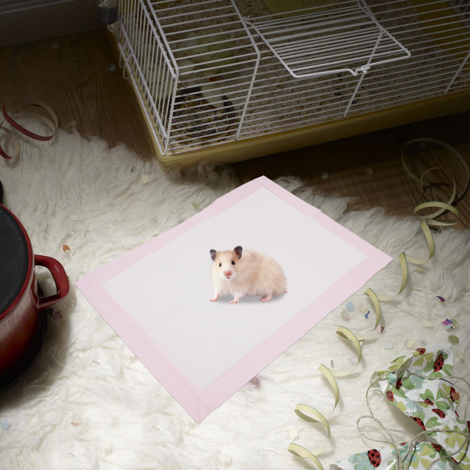 Tappetini Assorbenti per Animali Monouso 100 Pezzi Rosa | Tessuto Non Tessuto, Impermeabili, Formato Pratico, Accessorio per Uso Domestico