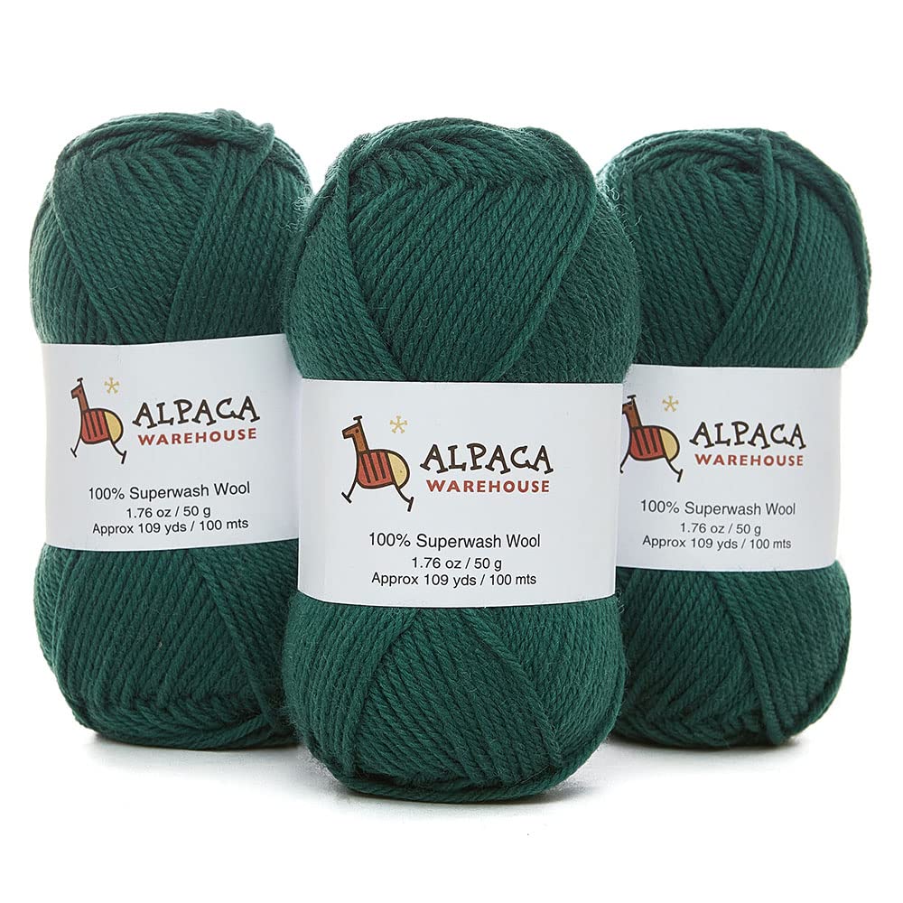 Amazon.com: 100% Pure Wool Yarn Superwash Set of 3 Skeins (150 Grams ...