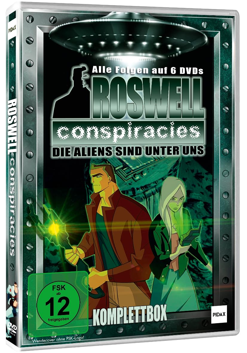 Roswell Conspiracies Komplettbox - Die Aliens sind unter uns - Science Fiction + Action Zeichentrickserie mit Alieninvasion - Kultserie mit 40 Episoden [6 DVDs]