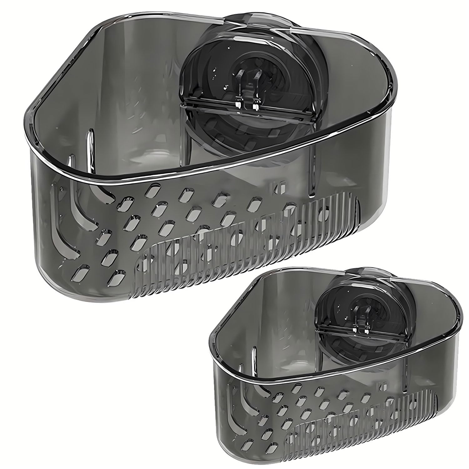 Photo 1 of ***ONE ONLY*** MyVaky 1PC Sink Organizer Rack for Kitchen for Sponges, Scrubbers, Sink Corner Drain Box,with Adhesive Suction Cup Mount(Black)