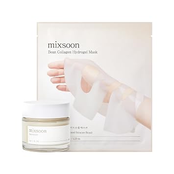 mixsoon Bean Cream 1.69 fl.oz / 50ml Bean Collagen Hydrogel Mask 1Pack35gX5ea