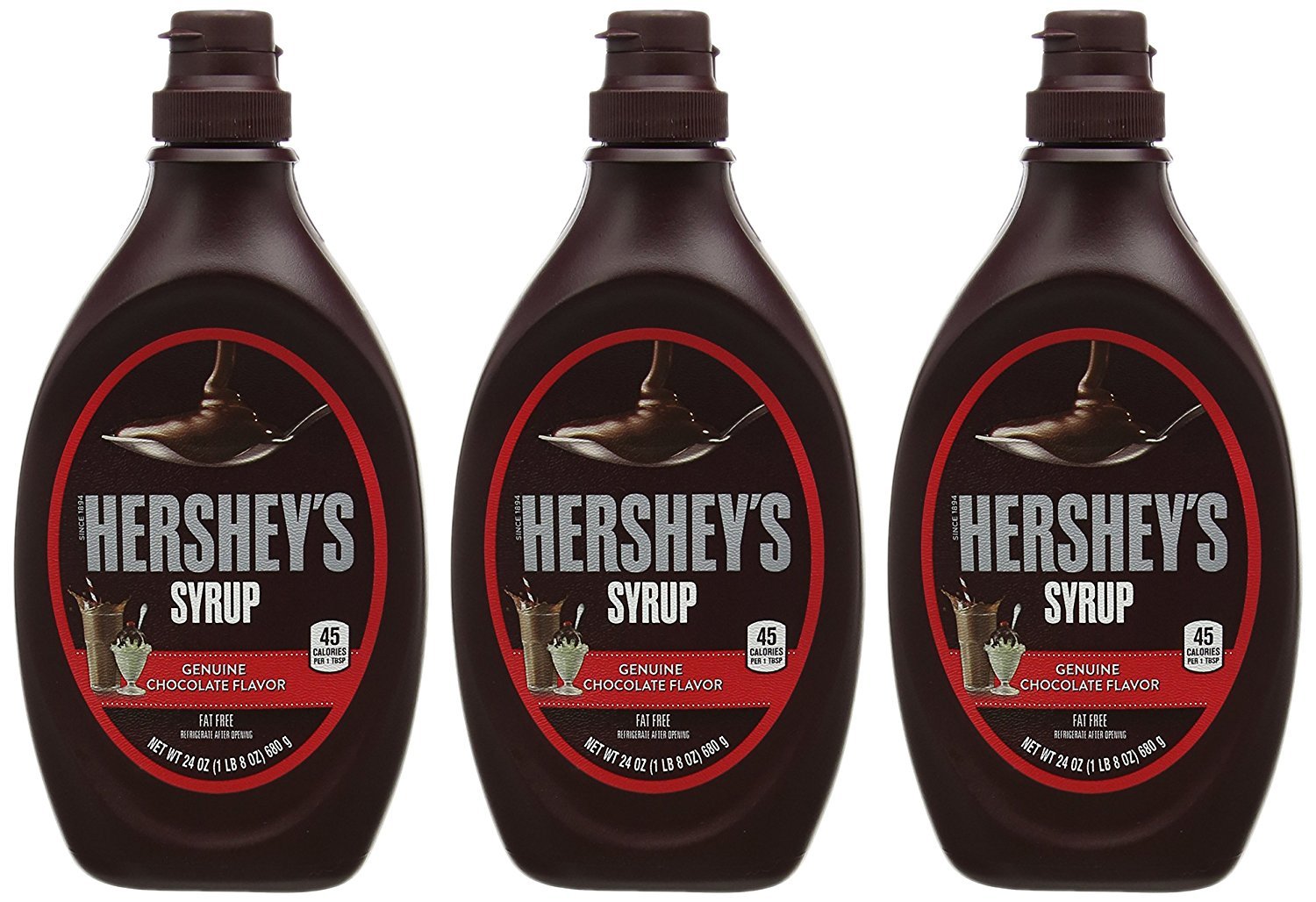 Hershey´s, Sirope de chocolate - 4 de 680 gr. (Total 2720 gr.)