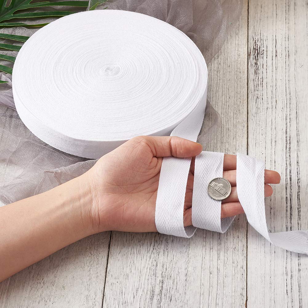 Nastro In Twill Di Cotone 45 M - Spina Di Pesce, Blu Reale, Per Cucito E Decorazione - Foto 6