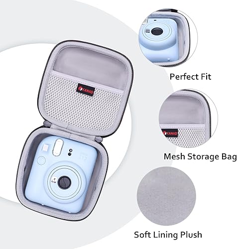 Miniatura 2 de XANAD Funda rígida compatible con Fujifilm Instax Mini 1211  evo  109  87 y para cámara instantánea Fujifilm Instax Mini 99 con correa para el