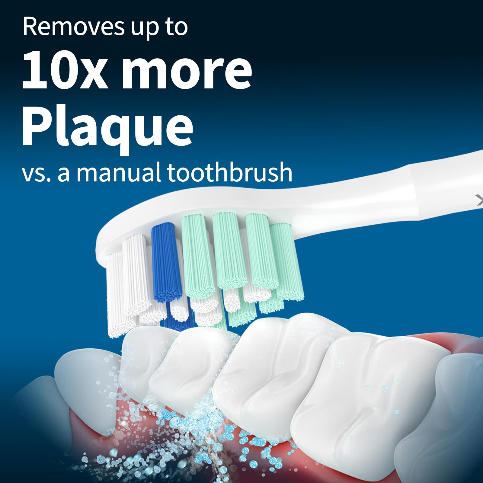 Cabezales de repuesto para cepillos de dientes Philips Sonicare, cabezal de cepillo de repuesto eléctrico compatible con cepillo de dientes eléctrico Phillips Sonicare, paquete de 8
