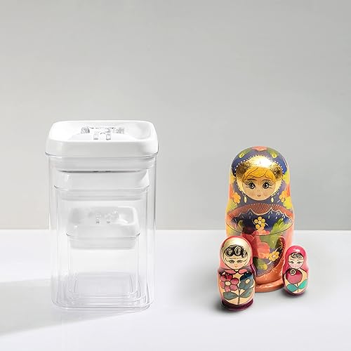 Miniatura 8 de Felli Flip Tite - Recipiente de almacenamiento de alimentos a granel con tapa de 6 pulgadas, extra grande con cierre hermético superior, recipiente