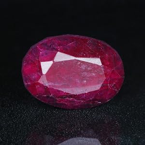 Amazon.com: REAL-GEMS Certified Natural African Red Ruby Facet