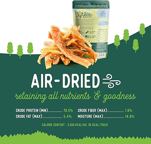 Miniatura 3 de Beg & Barker Cecina de pollo para perros (10 onzas, paquete de 2)  Golosinas de entrenamiento para perros  Golosinas naturales para perros