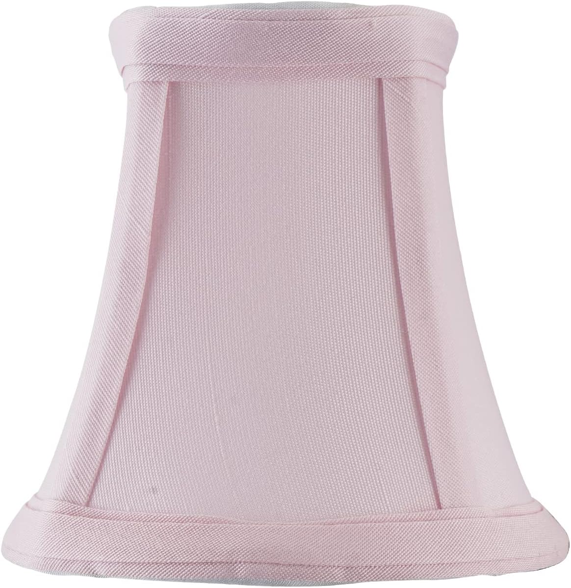 EFINEHOME Mini Lamp Shade Clip On Bulb for Candelabra Bulbs- Barrel Fabric Shade ONLY for Candle Bulbs Chandelier Wall Lamp DIY Lighting Accessories (5, Pink)