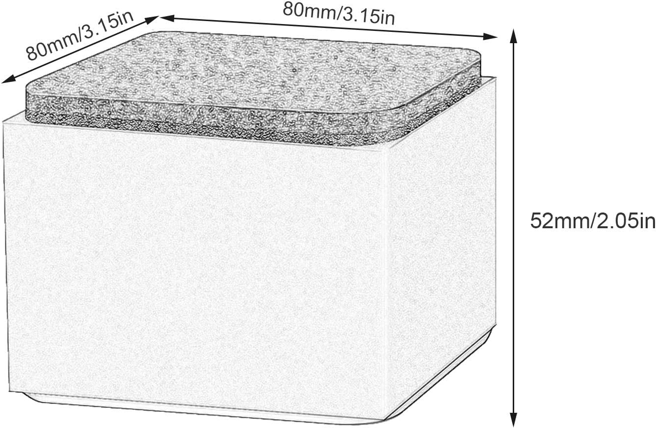 Square Furniture Legs,Self-Adhesive Table Legs,Non-Slip/Safe Sofa Feet,Increased Height,Heavy-Duty Support Legs,Silent,Various Sizes,White,80x102cm