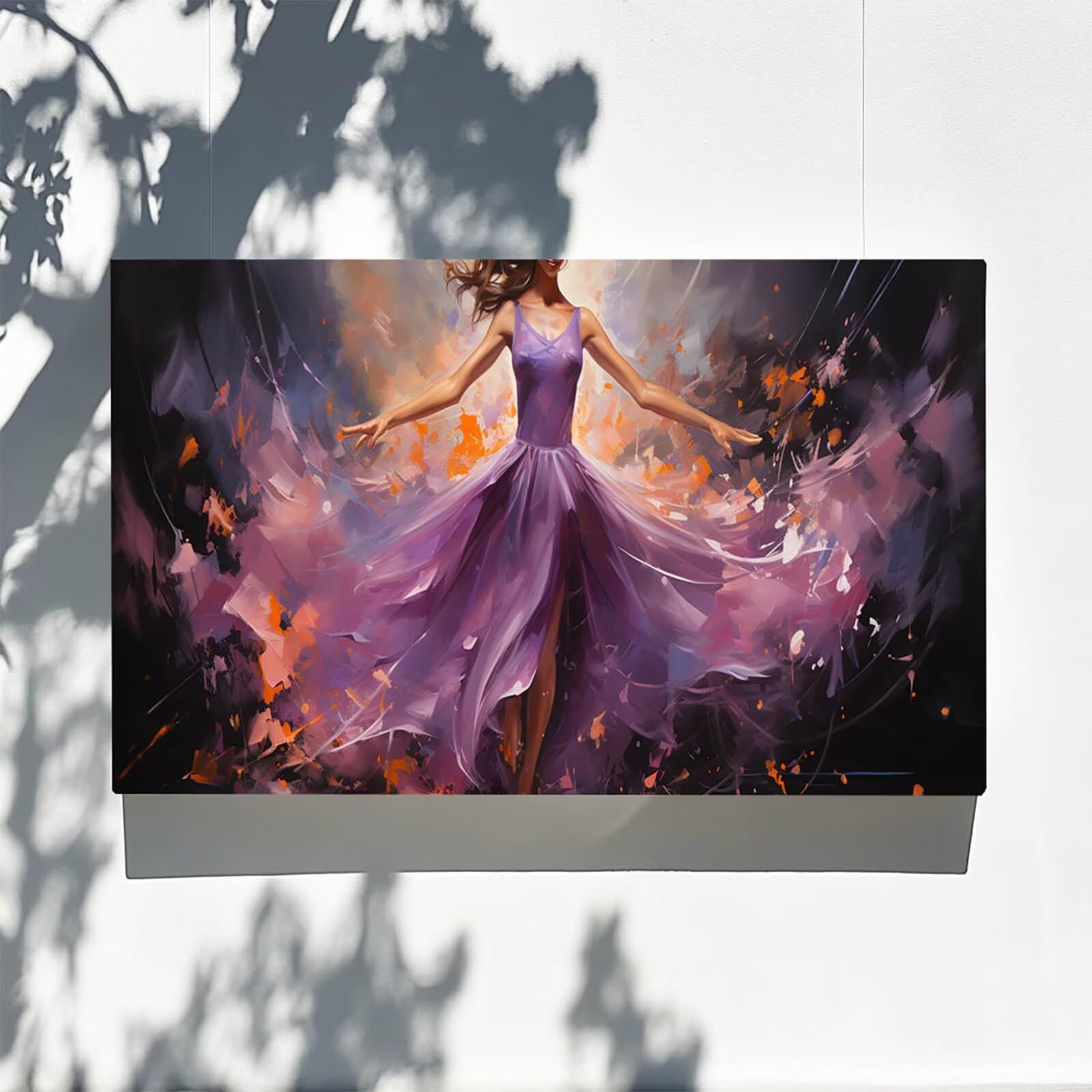 DIY Malen nach Zahlen Erwachsene Frau Malen nach Zahlen ab 7 jahre Mädchen Tanzen Kreativ set für Erwachsene mit Leinwand Acrylfarben set und Pinsel, Bastelset zum Bemalen für Wanddeko 80X160cm 7w-S-2