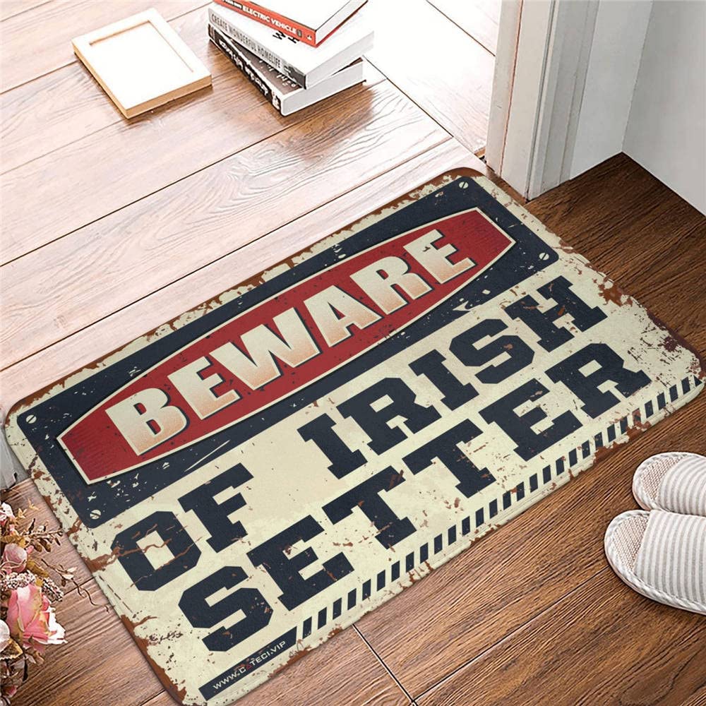 Tapis de bienvenue uni Irish Setter pour une entrée intérieure accueillante et propre
