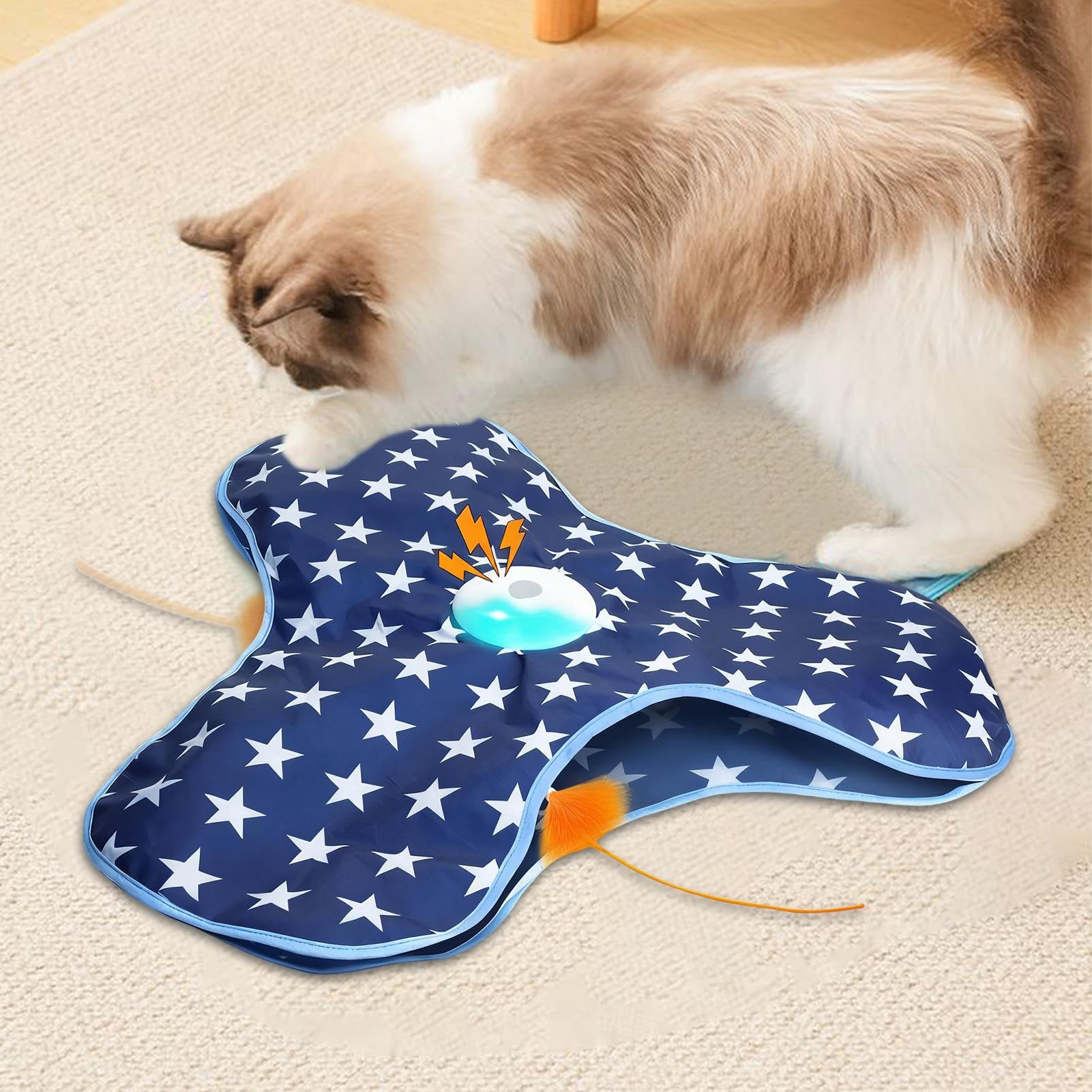 pour Chat – Interactive, Souris en Peluche pour Chats, engageant Le Plaisir de rebondir, favorise l'exercice de Stimulation mentale, Meilleurs Accessoires de Jeu pour Animaux de