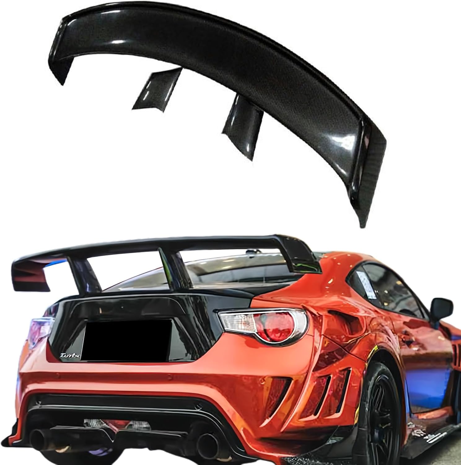 Carbon Fiber Rear Wing Spoiler Compatible with Toyota GT86 BRZ 2013-2019 Rear Trunk Lip Spoiler Wing Vehicle Body Styling Kit