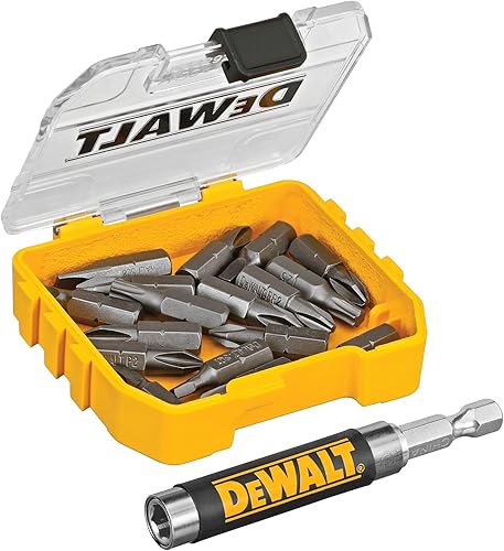 Miniatura 3 de DEWALT Juego de guía de accionamiento magnético compacto, amarillo (DWAF2058CS) de 18 uds