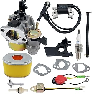 Carburetor kit for Honda GX120 GX140 GX160 GX200 5.5HP 6.5HP Engine with Ignition Coil Air Filter Spark Plug 16100-ZH8-W61 16100-ZE1-825