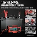 Cargador de batería para coche de 10 amperios, cargador y mantenedor de batería inteligente totalmente automático de 12 V y 24 V con carga lenta y compensación de temperatura para baterías de plomo-ácido de coche, camión, motocicleta, cortacésped, barco y marinas., miniatura 16