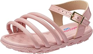 Sandália Molekinha Infantil Bebê-Meninas, Rosa, 21