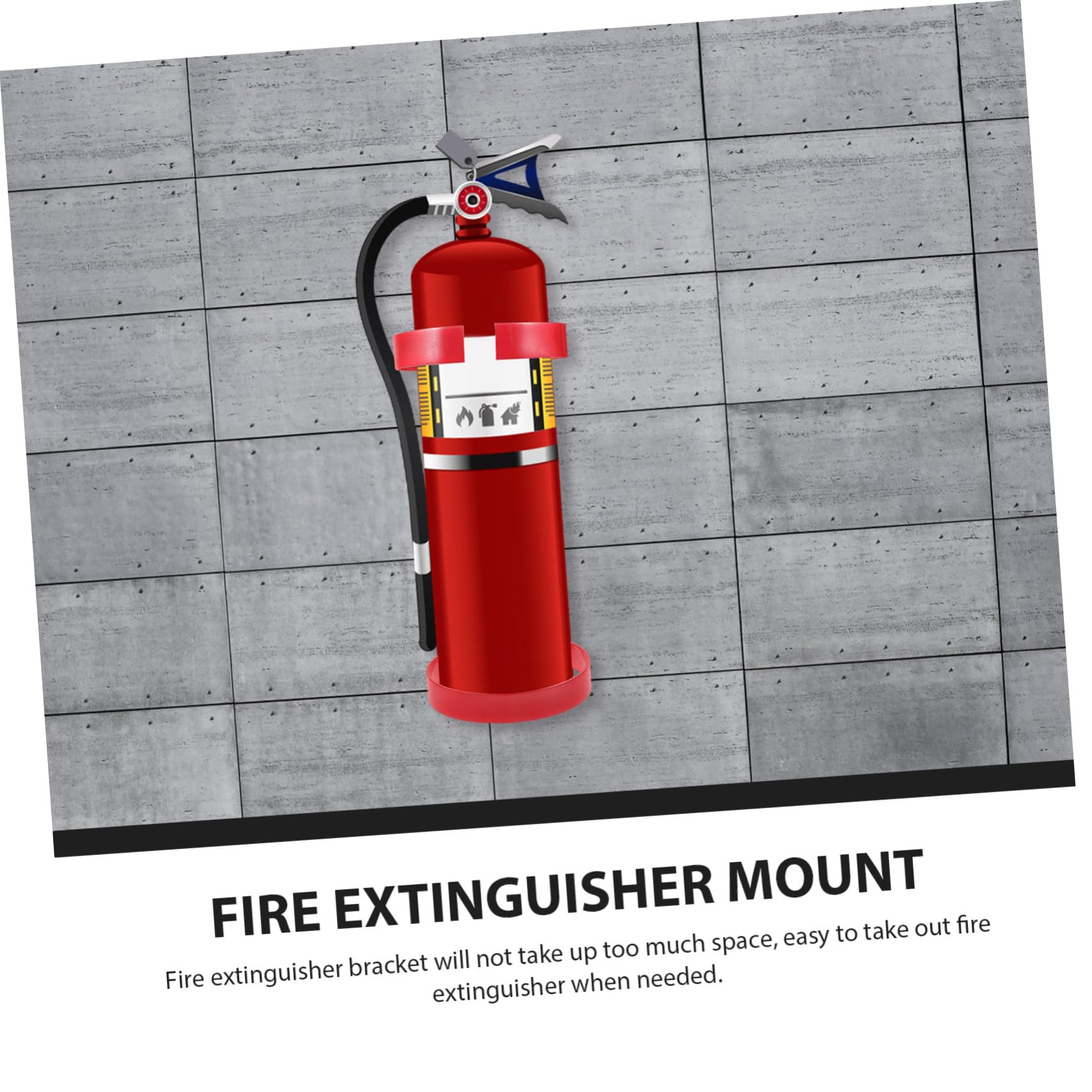 SHINEOFI Soporte Metálico Soporte de Hierro Resistente para Extintor de Incendios de 5-6kg y Fácil de Usar para Montaje Seguro para Coches y Barcos