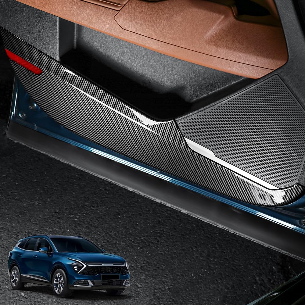 Cnaurda ABS Side Door Bottom Anti Kick Trim Cover,Car Anti Kick Pad,Inner Decorative, Inner Door Protection Compatible with Kia Sportage 2023-2026