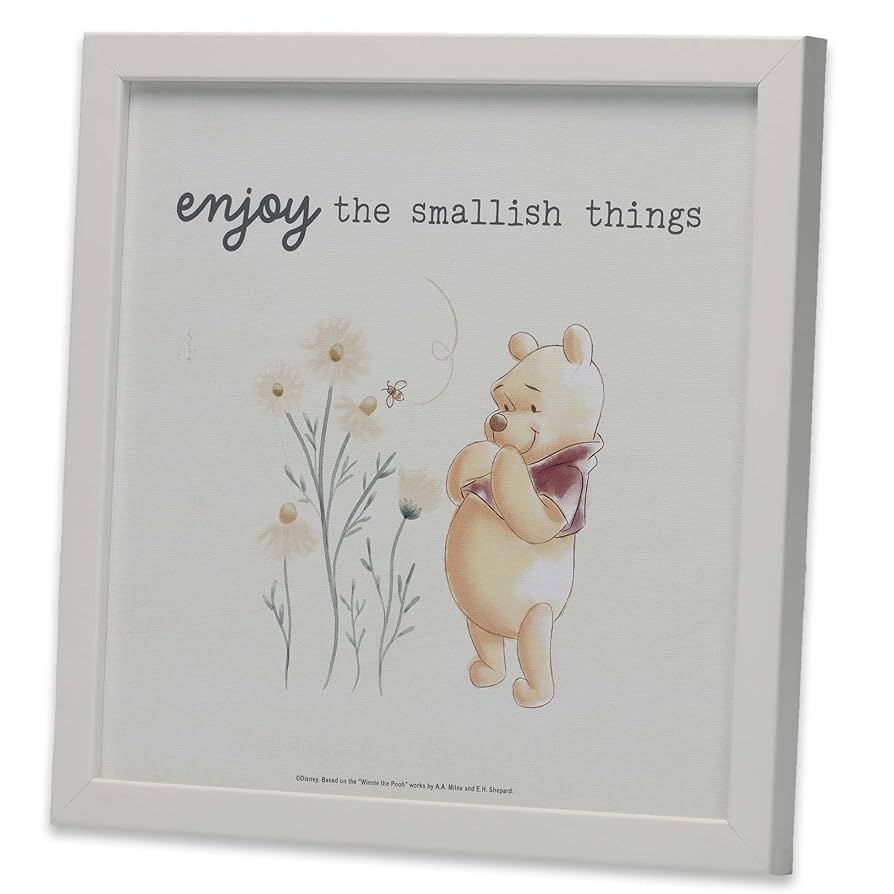 くまのプーさんと橋の鉛筆画 木製フレーム付き 71IvY4WZv7L