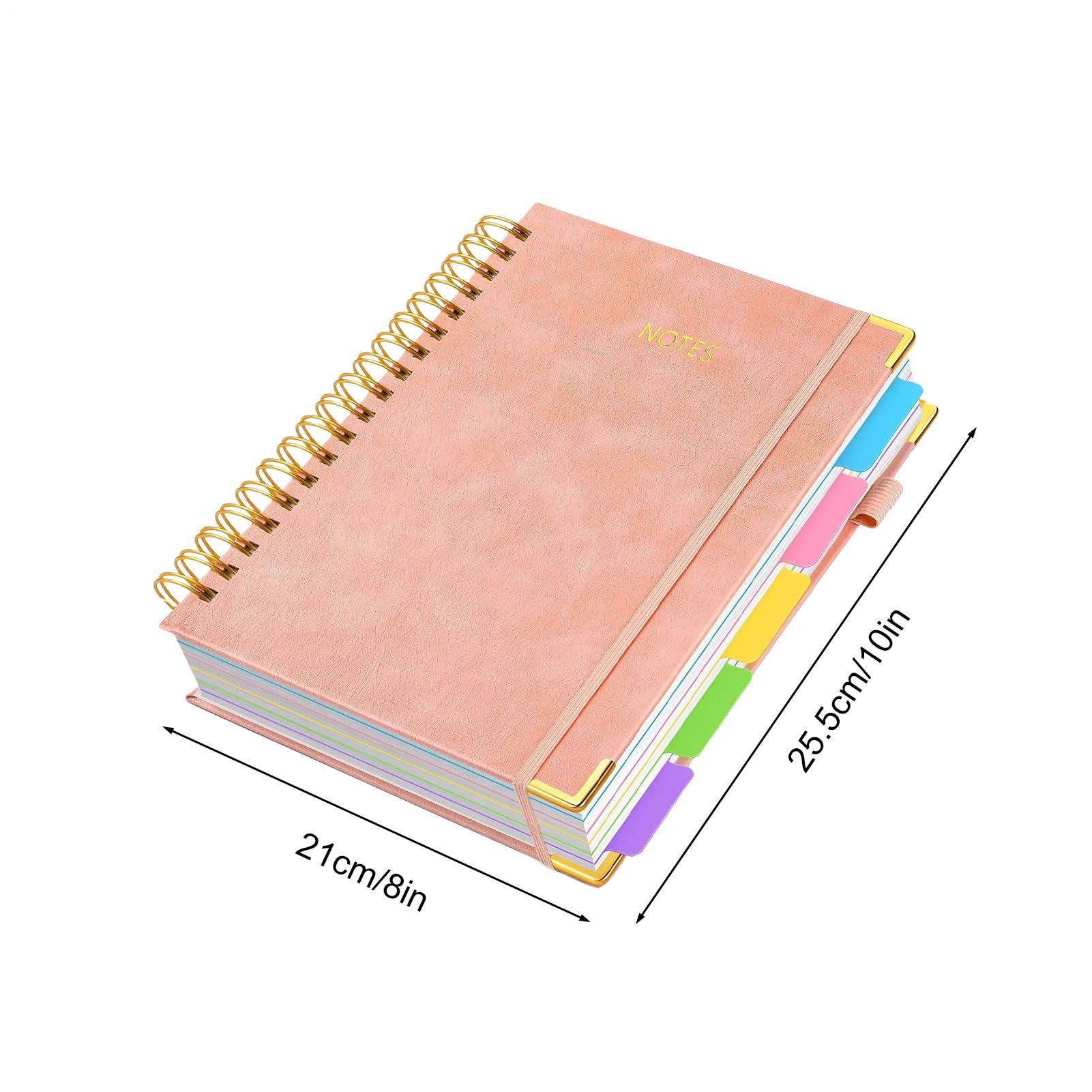Quaderno a Blocco note con divisori rimovibili e linguette per planner 300
