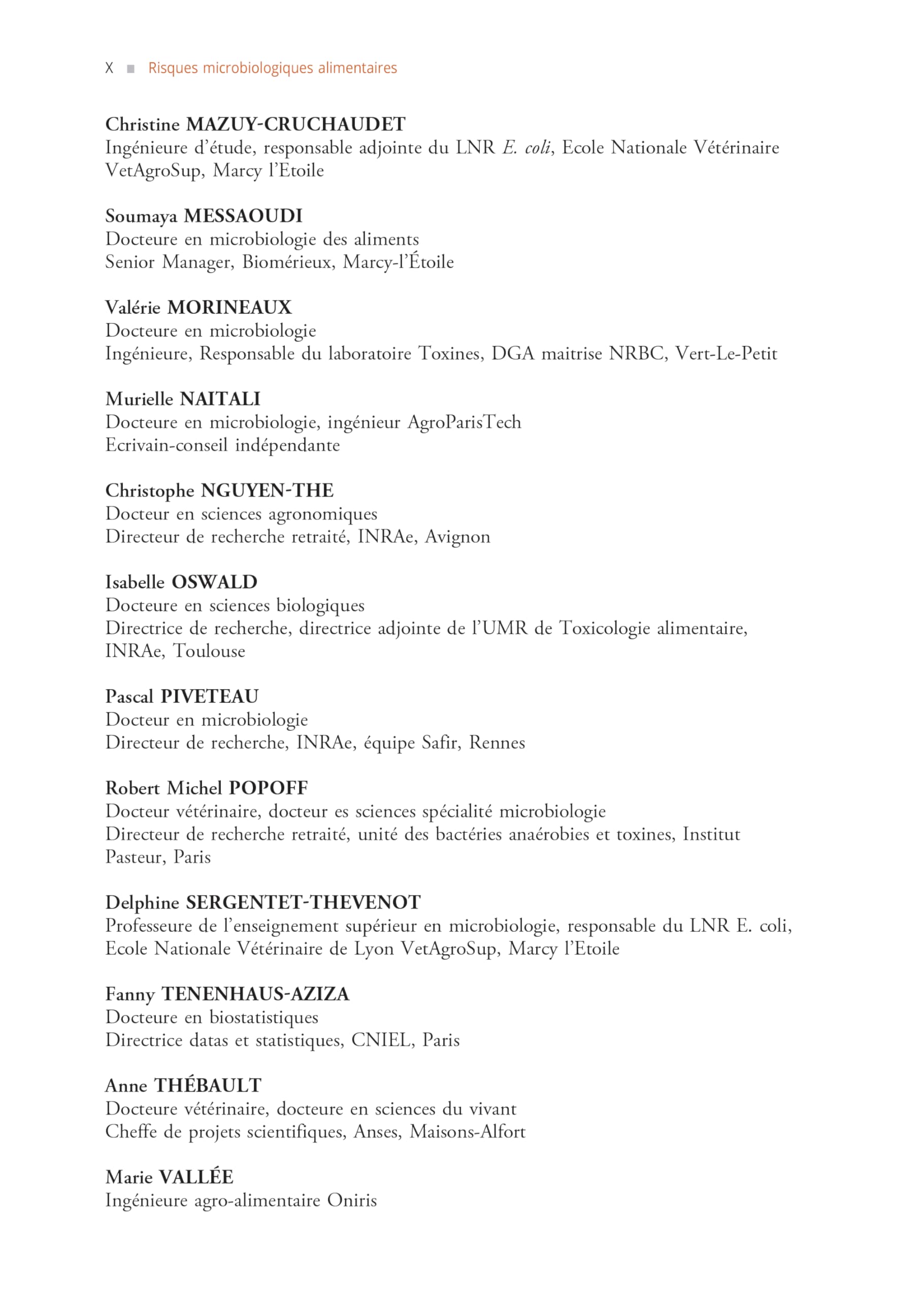 Risques microbiologiques alimentaires (2e édition)