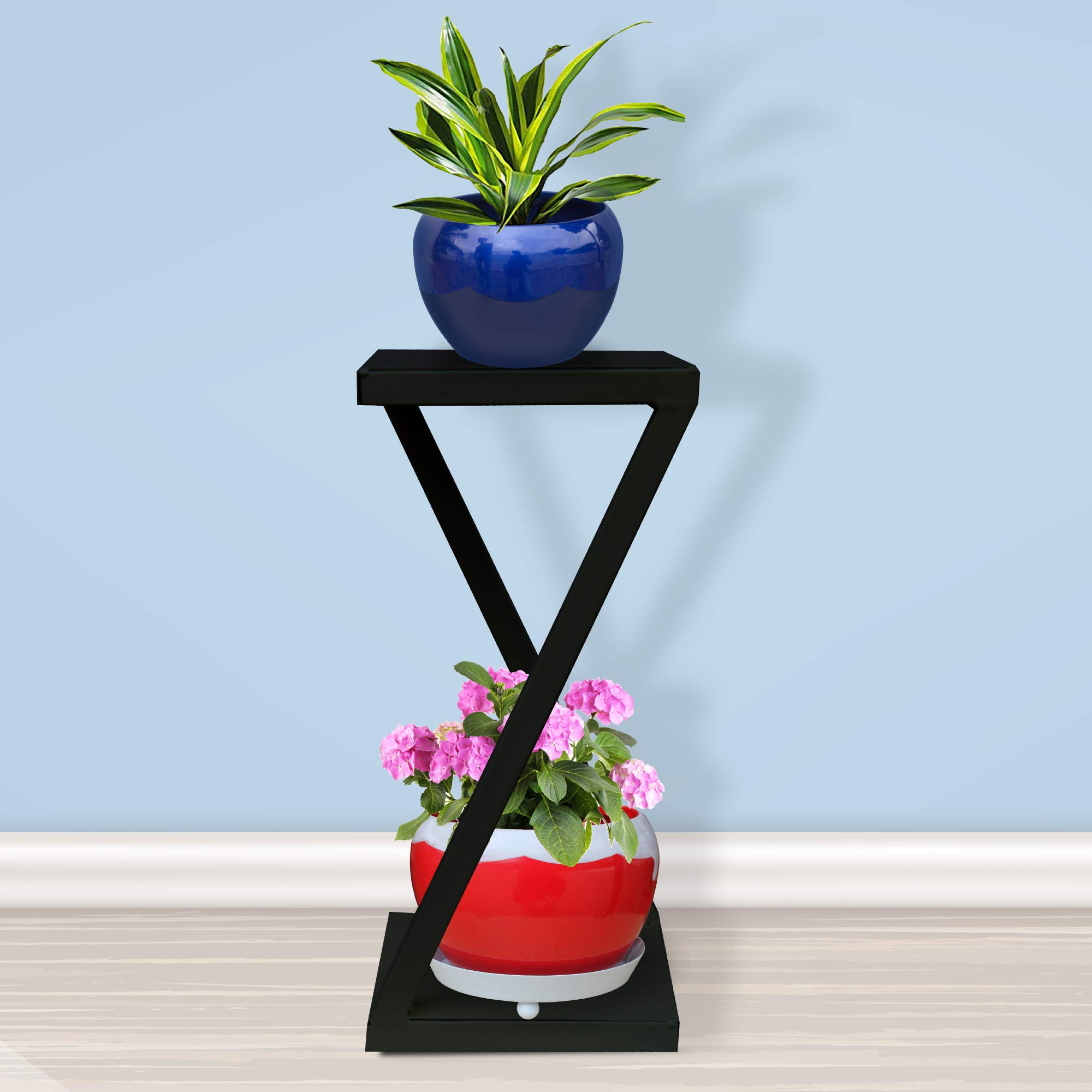 TrustBasket Ambar Planter Stand Black (Pack of 1) | Premium Strong Durable Flower Pot stand for Home Garden, Outdoor Balcony Indoor Living Room Decor | Gamla Stand (B08PVPLY1Y) Amazon Price History, Amazon Price Tracker