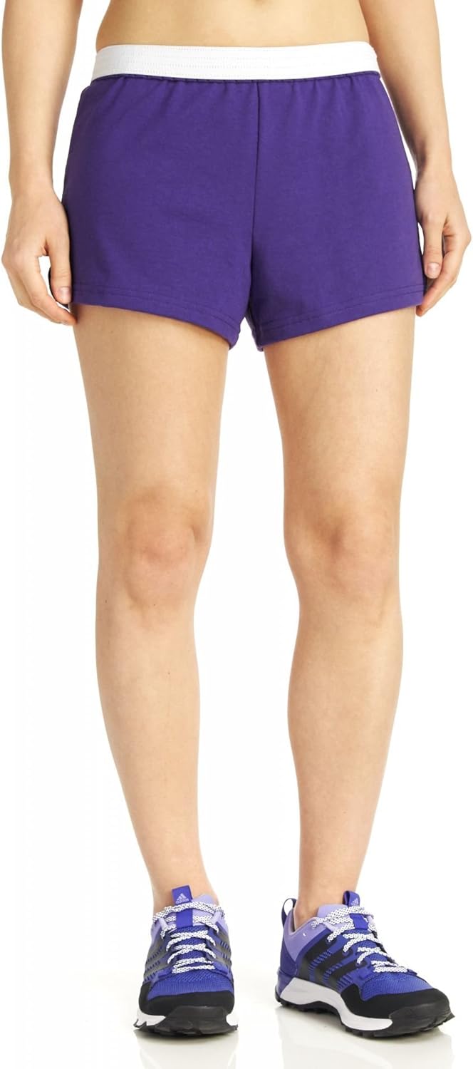 Soffe Juniors' Authentic Cheer Short 1-Pack Small Purple (1-pack)