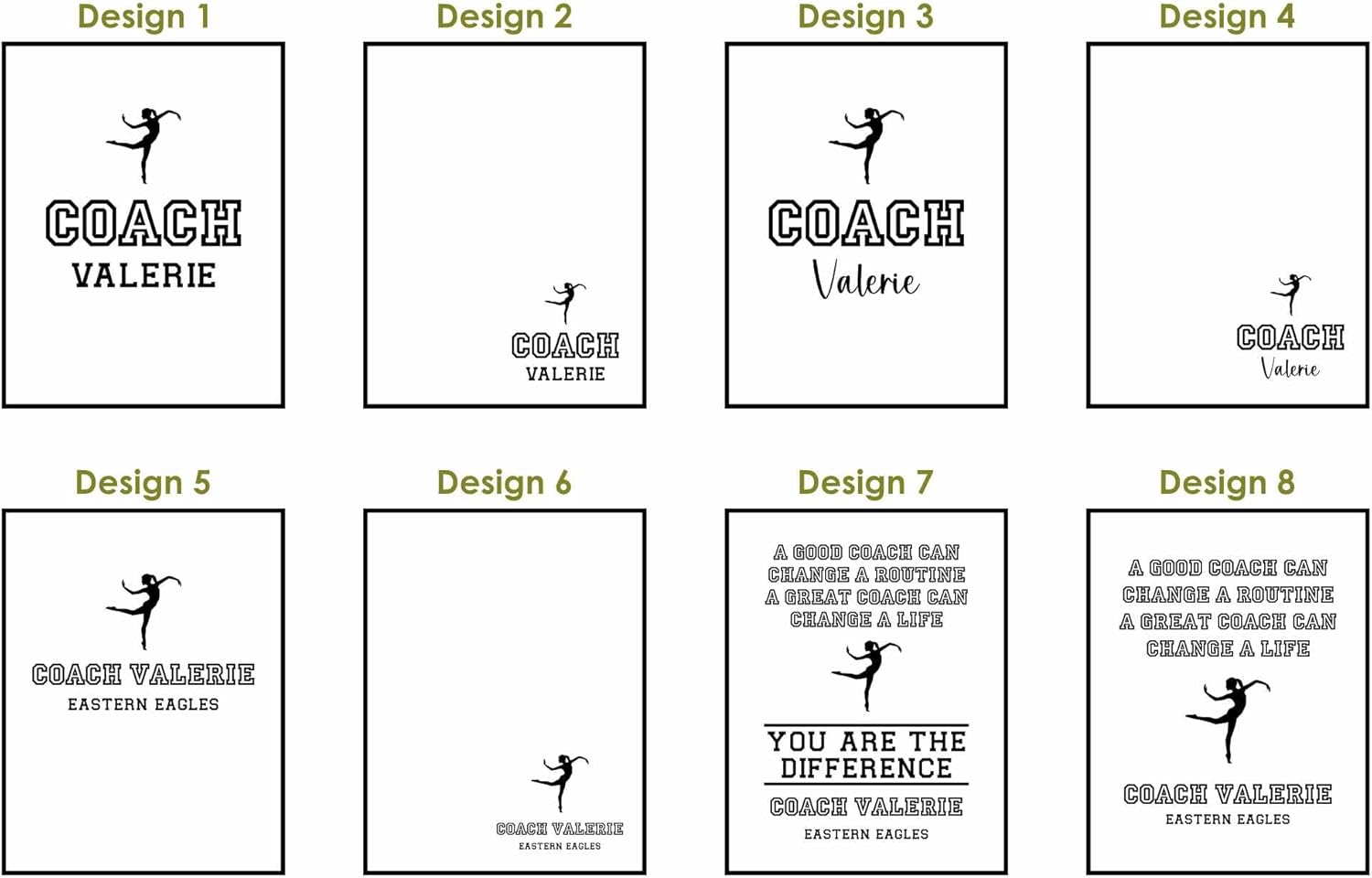 Custom Dance Coach Portfolio – Personalized Engraved 9.5x12 Vegan Leather Padfolio with Legal Pad – Custom Dance Coach Gift for Recital, Banquet, Birthday, or Retirement – Bluegrass Laserworks