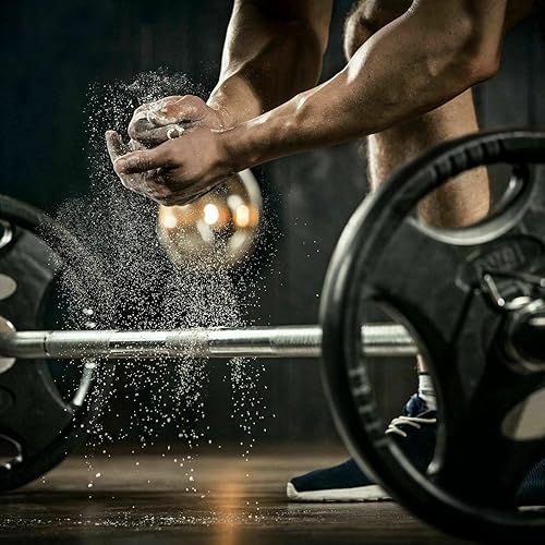 Miniatura 3 de tonchean Barra olímpica de 4 pies, barra de pesas recta de acero sólido, barra de entrenamiento de fuerza resistente con 2 collares para gimnasio en