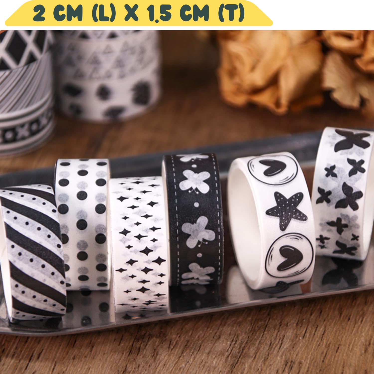 Washi Tape Set, 60 Rolls Decorative Masking Tape Bulk for Scrapbooking image 4