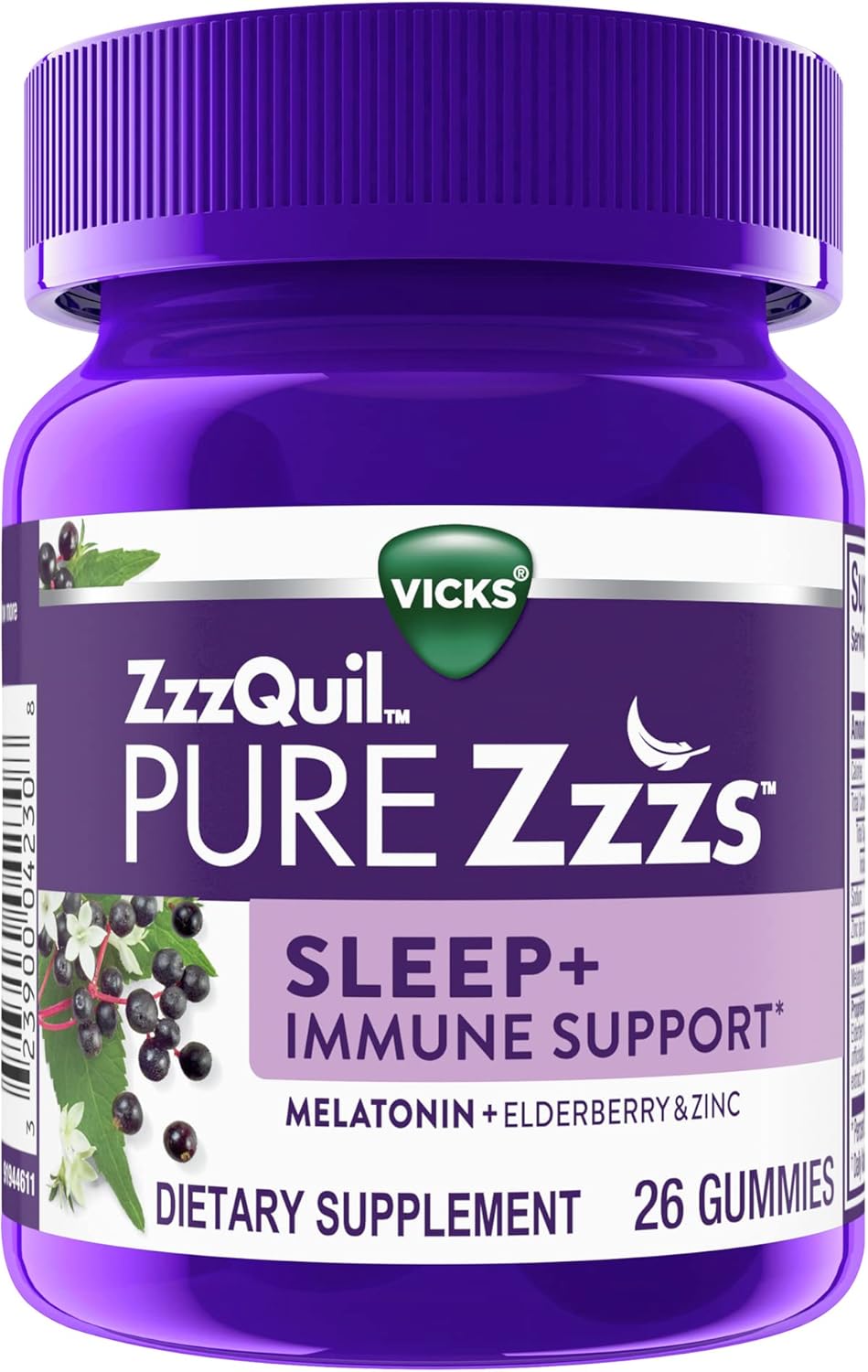 Vicks, ZzzQuil PURE Zzzs Sleep + Immune Support Melatonin