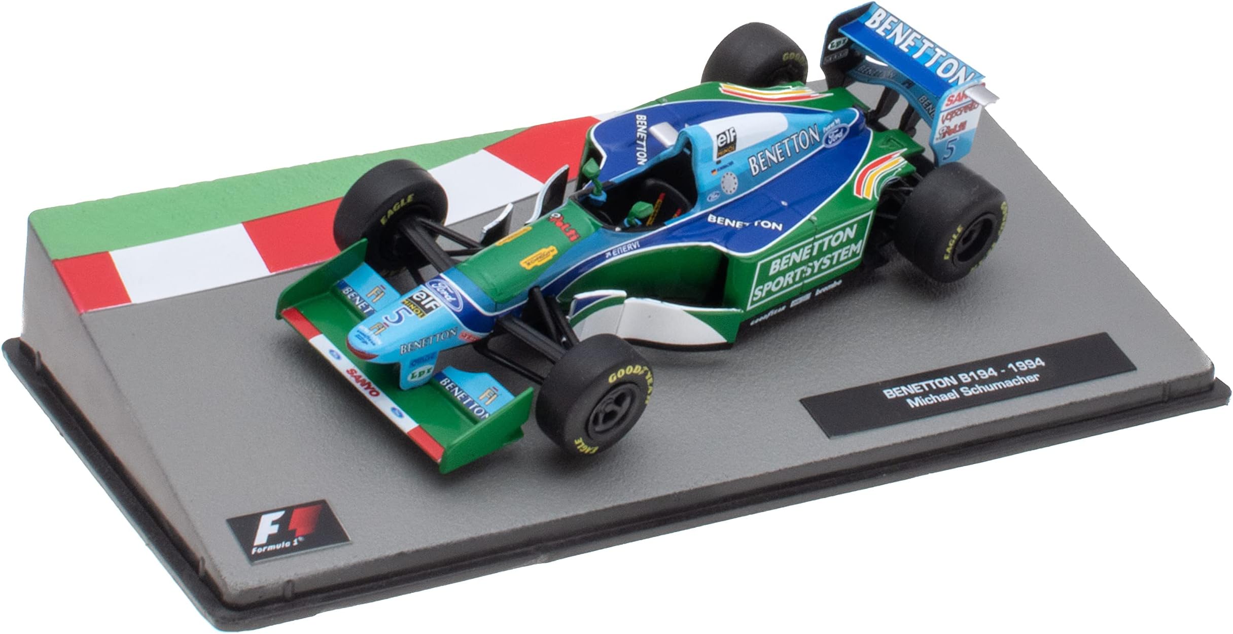 OPO 10 - Miniature car Formula 1 1/43 Compatible with Benetton B194 - Michael Schumacher - 1994 - F1 FD016