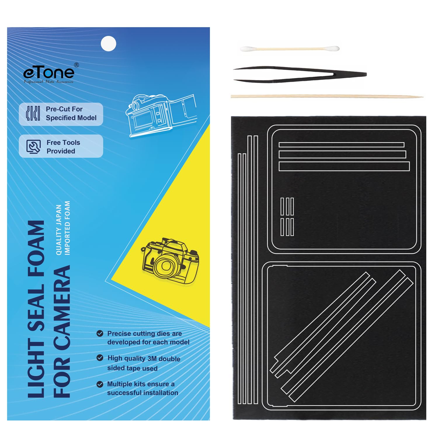 eTone Pre-Cut Custom Light Seal Foam Sponge Kits for Mamiya RB67/RB67 Pro/RB67 Pro S