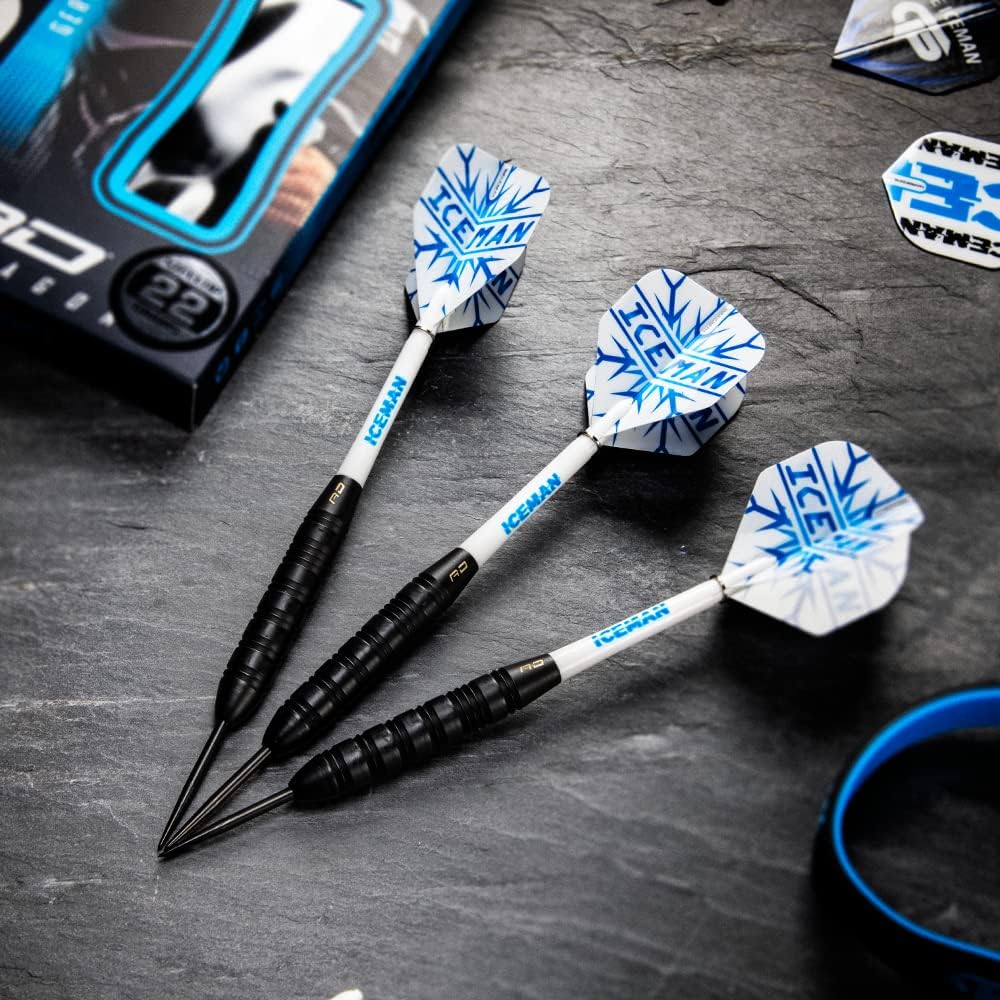 RED DRAGON Gerwyn Price Iceman 22 Gram Brass Edition Including Flights and Stems