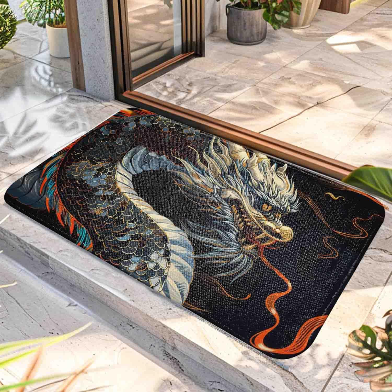 Dark Academia-Inspired Door mat,Memory Foam Bath Mat Rug,Non-Slip,Comfortable Bath Rug for Bathroom Floor,Tub and Shower,
