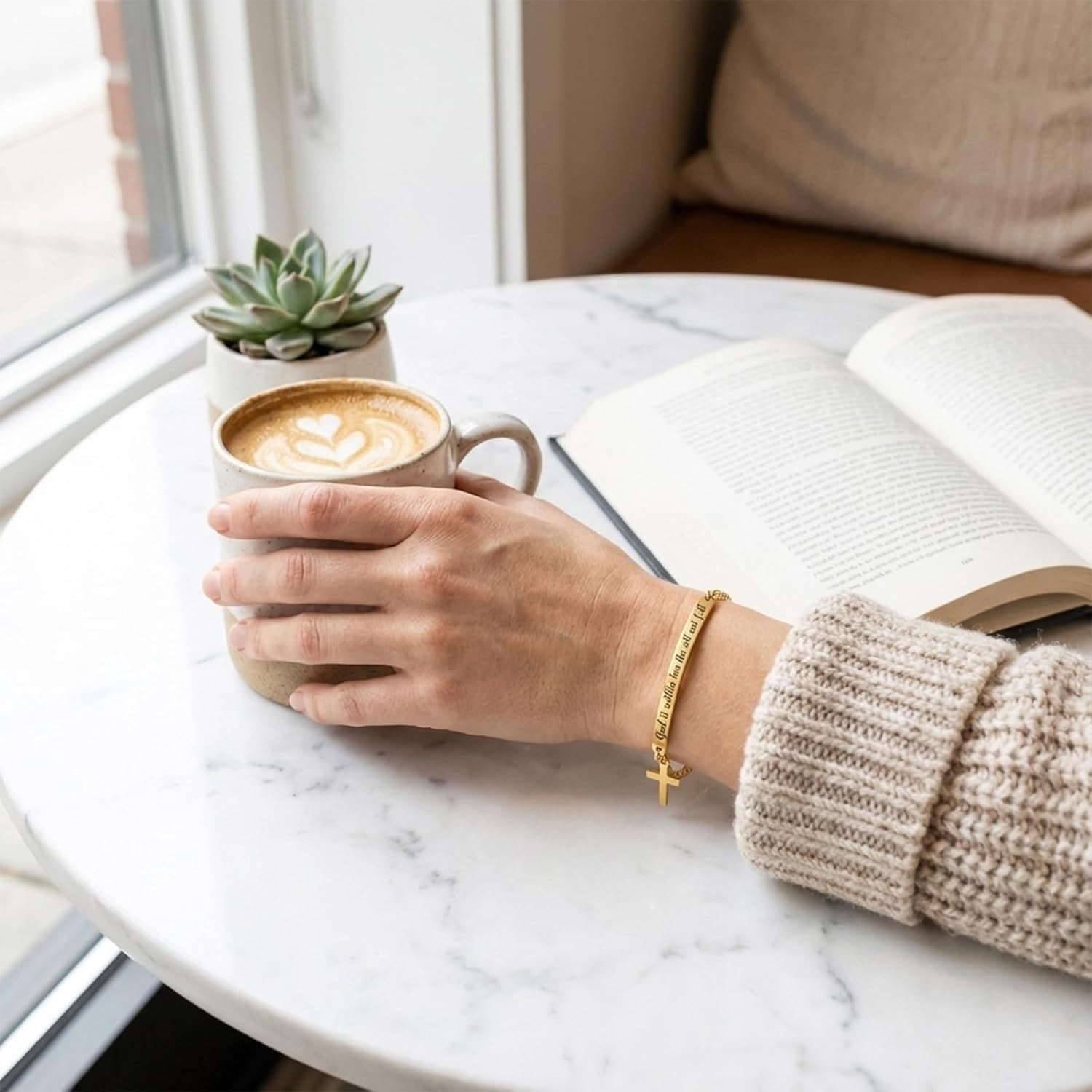 CZFSWT God Is Within Her She Will Not Fall Bracelet, Bible Verse Bracelets, Christian Bracelets Suitable for Daily Accessories and Spiritual Inspiration - Image 6