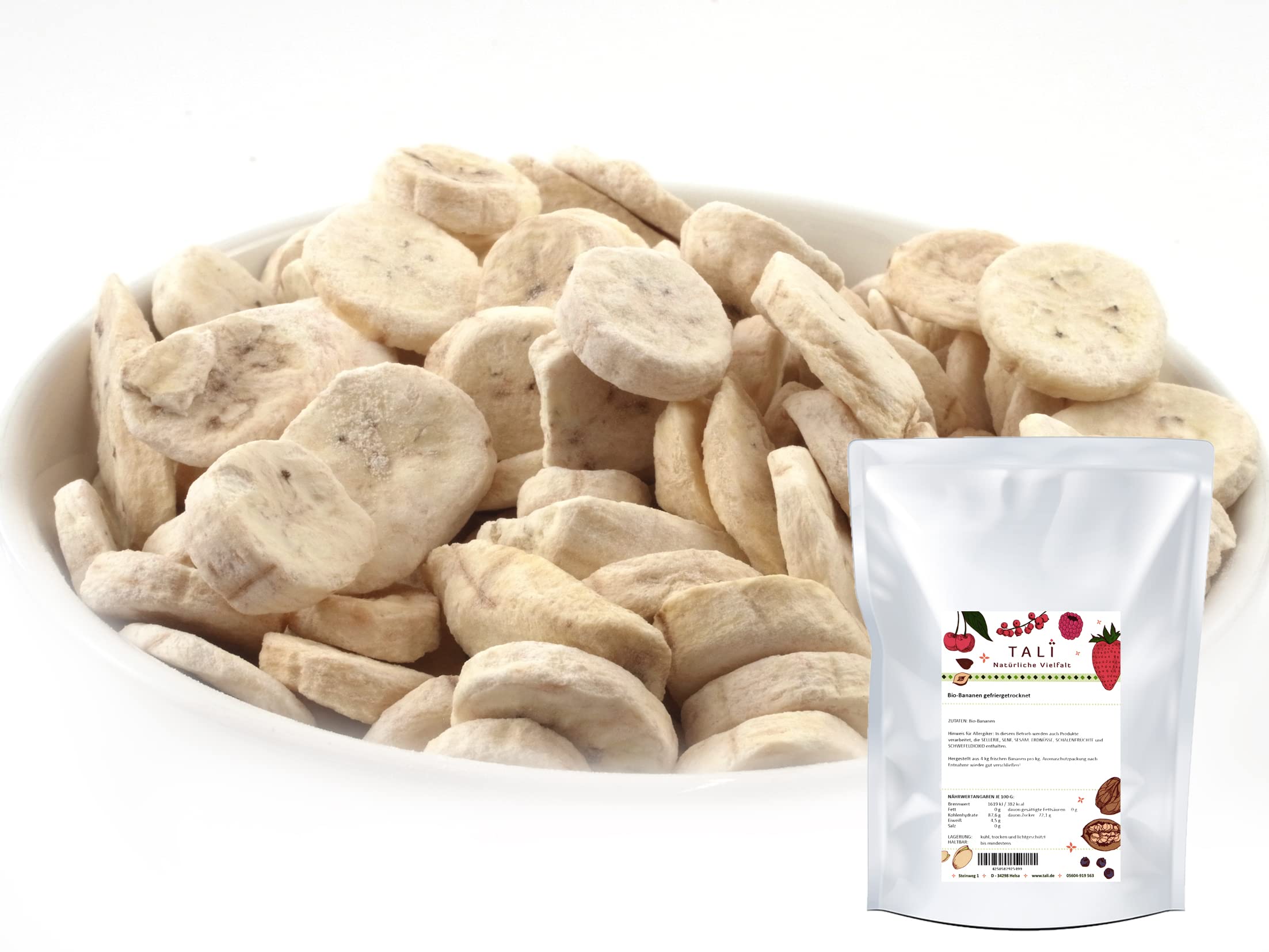 TALI Bio-Bananen gefriergetrocknet 1000 g