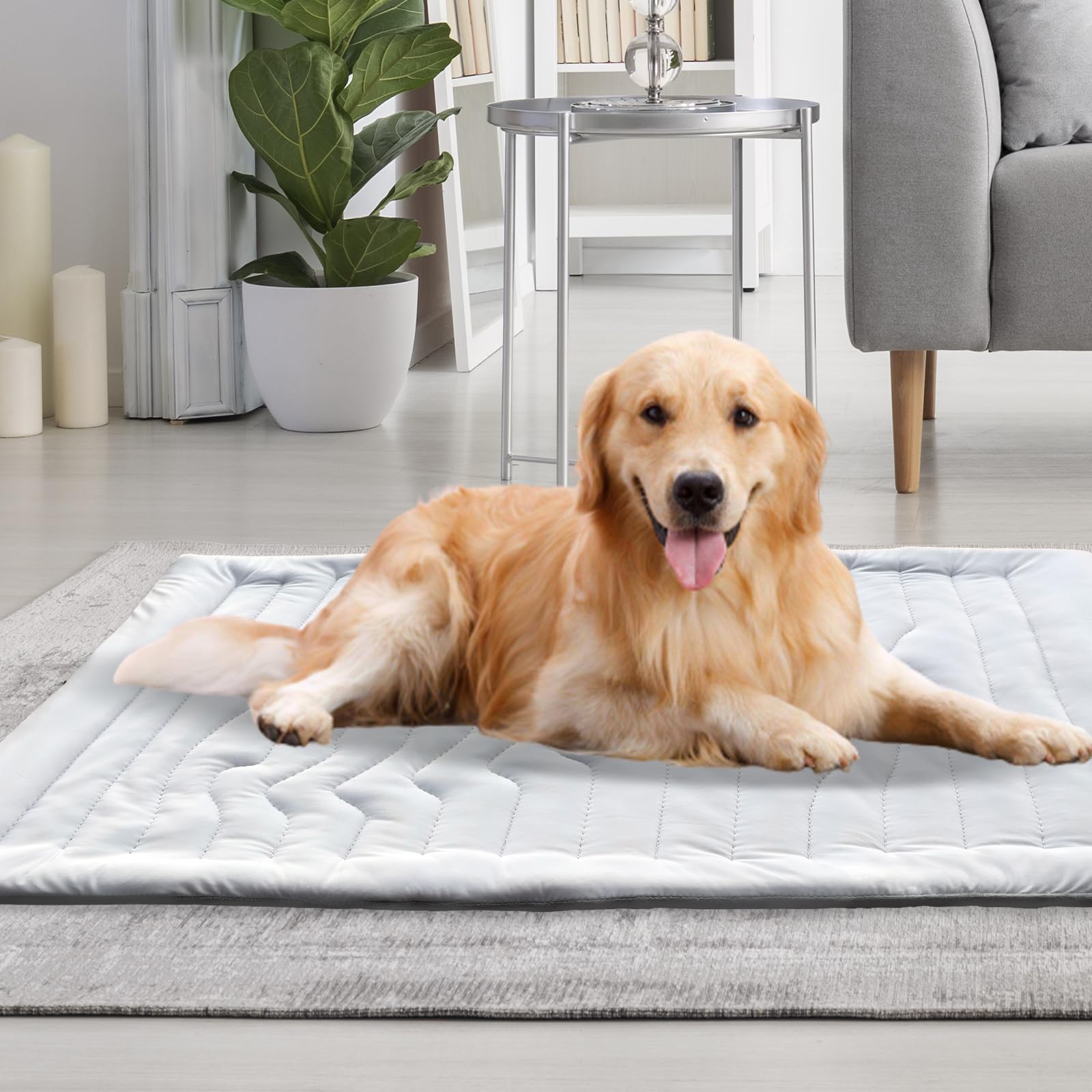 Tappetino refrigerante per cani, per esterni, coperta termica per dormire, resistente e impermeabile, per cani e gatti in estate, non necessita di acqua o raffreddamento (102 x 150 cm)