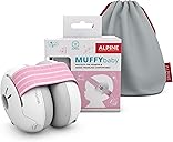 Alpine Hearing Protection Alpine Muffy Baby Ear Protection for Babies and Toddlers up to 36 Months - CE & ANSI Certified - Noise Reduction Earmuffs - Comfortable Baby Headphones Against Hearing Damage & Improves Sleep - Pink