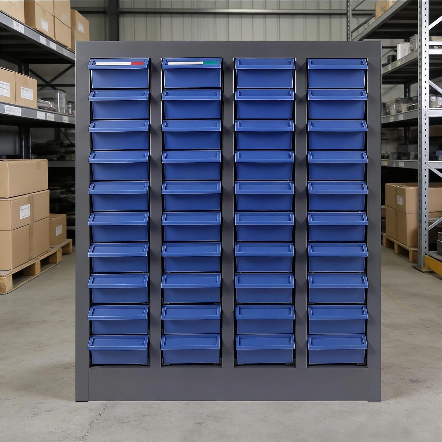 40 Drawers Parts Cabinet,Shelves & Label Stickers Screw Organizer