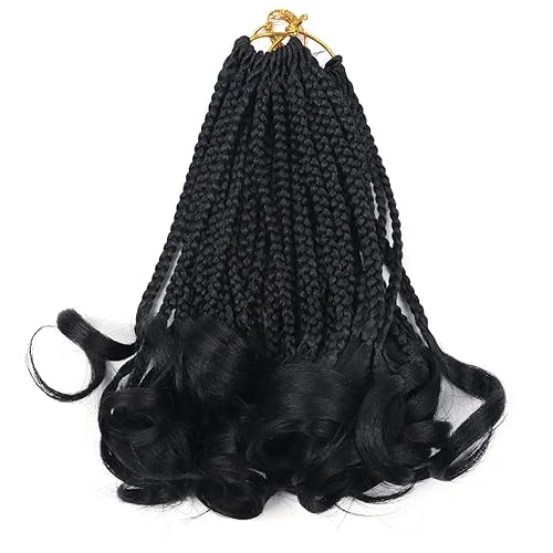 Miniatura 1 de Cabello de ganchillo de 10 pulgadas, 3 paquetes de trenzas de ganchillo rizado francés, trenzas cortas de ganchillo, trenzas de ganchillo francés,