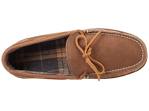 flannel lined mens slippers