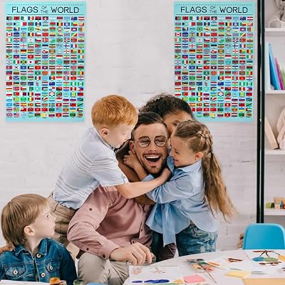 Flags of the World Posters, Country Classroom Liberia | Ubuy
