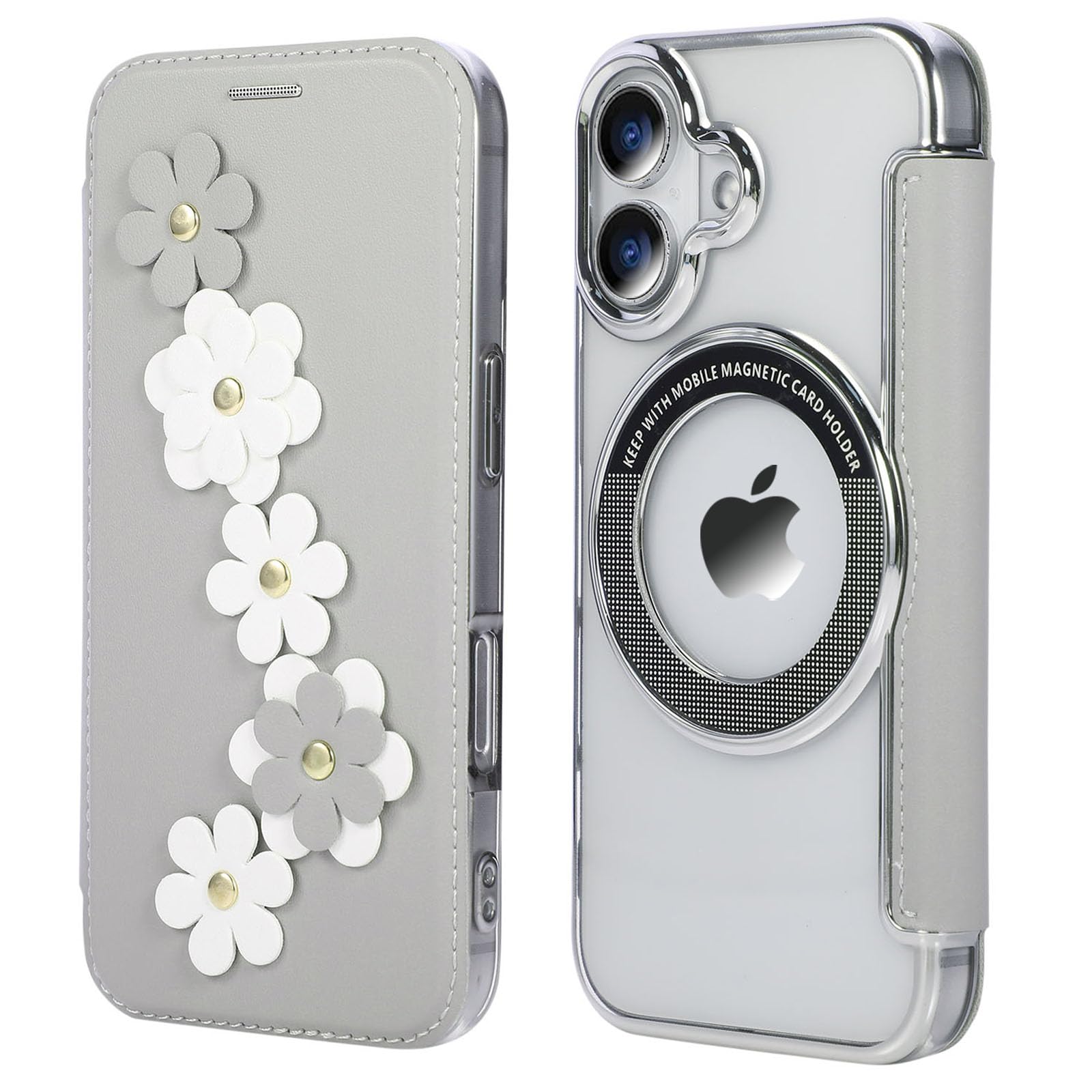 Amazon.co.jp: YUYIB スマホケース 対応 iPhone 16 手帳型 MagSafe対応