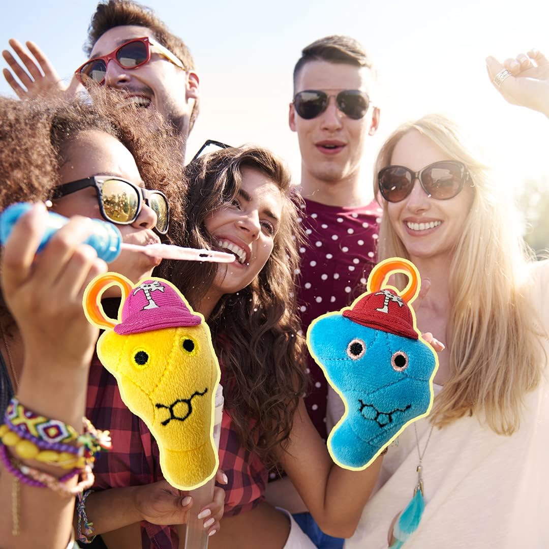 GIANT MICROBES Dopamine Key chain – Learn about Brain Science and Mental Health with this Educational Gift for Friends, Scientists, Doctors, Therapists, Teachers and All who want to Feel Great
