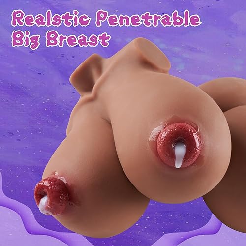 Miniatura 3 de Muñeca sexual para adultos de 24 libras, masturbador masculino, 4 en 1, muñeca de amor de torso femenino con pechos grandes, culo grande, muñecas