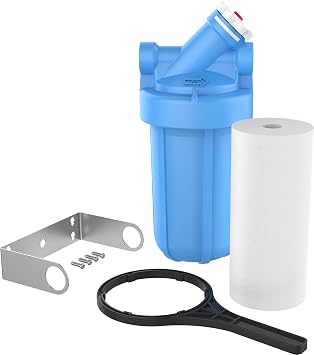 Pentair OMNIFilter BF35 Water Filtration System, 10" Premium Whole House Heavy Duty with Bypass, Includes 10" Big Blue Housing, RS18 Sediment Reduction Cartridge and All Tools